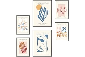 Heimlich - Set di poster - 2 di A3 / 30x42 cm + 4 di A4 / 21x30 cm - Poster Premium - Stampe senza cornice - Stile moderno - Astratto Matisse Modern