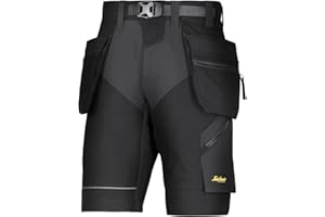 Snickers Workwear 6904 FlexiWork Arbeitsshorts mit Holstertaschen, 1 Stück, 54, schwarz, 69040404054