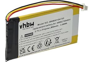 vhbw 1x Batterie Compatible avec Sony Portable Reader PRS-600/RC, PRS-600/BC, PRS-600 liseuse e-Book Reader (800mAh, 3,7V, Li-polymère)
