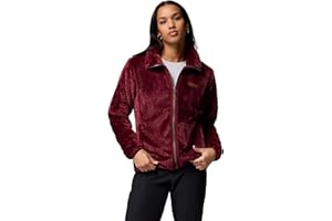 Columbia Fire Side II, Giacca in pile sherpa, Donna, Rosso (Beet), Taglia XL