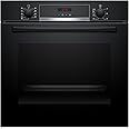Bosch Home & Kitchen Appliances Bosch HBS573BB0B Serie 4 Built-in Oven, with Pyrolytic cleaning, 3D Hotair, AutoPilot 10, LED Display control, 60 x 60 cm, Black