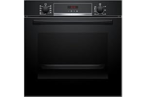 Bosch Home & Kitchen Appliances Bosch HBS573BB0B Serie 4 Built-in Oven, with Pyrolytic cleaning, 3D Hotair, AutoPilot 10, LED Display control, 60 x 60 cm, Black