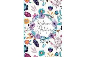 Rubrica alfabetica: Quaderno A5 a Righe con 4 pagine per ogni lettera- 104 Pagine in ordine alfabetico dalla A alla Z