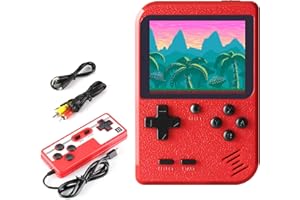 ETPARK Portable Game Console, Retro Games Console for Kids Adults, 3.0-Inches Screen Handheld Game Console with 500 Classic Games, Supports for Connecting TV & Two Players, Gifts for Boys Girls Adult