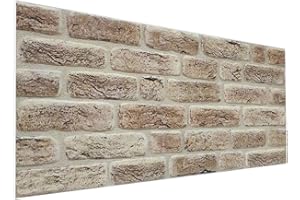 DELLEDECOR ADVANTAGE DESIGNS 3D Brick Wall Cladding Ceiling Panel Faux Brick Style Polystyrene Wall Cladding 50x100cm (DL166)
