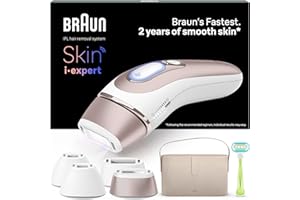 Braun Skin I·Expert inteligentny depilator z impulsowym światłem, depilator ciała dla kobiet, alternatywna laserowa fryzura dla kobiet, bezpłatna aplikacja, w zestawie kopertówka, golarka Venus