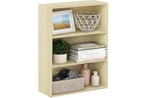 Furinno Pasir Mobiletto con Ripiani, Faggio, Beige (Steam Beech), Taglia Unica