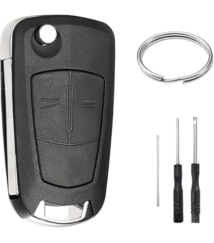 2 Telecomandi Auto Opel Vauxhall 433MHz Con Chip ID46 - Custodia Di Ricambio Con Lama Non Tagliata Per Astra J, Insignia, Zafira B - 2