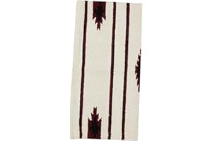 Reitsport Amesbichler AMKA Tapis western blanc poney selle Navajo couverture 26 x 26 pouces, 66 x 66 cm, tapis de selle Western pour poney