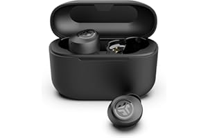 JLab Go Air Pop+ True Wireless Earbuds, In Ear Headphones, Bluetooth Earphones, 35H Playtime Ear Buds, Bluetooth Earbuds with Microphone, USB-C Charging Case, Dual Connect, EQ3 Sound, Midnight Black