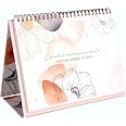 Clairefontaine Calendrier Anniversaire Perpétuel 2025 – Spirale Géométrique/Floral, Chevalet Aimanté 23x17 Cm