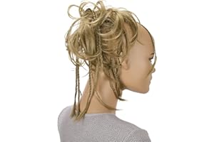 CAISHA Parrucchino Jumbo Elastico Per Capelli Acconciature Da Sposa Chignon Ondulato Bionda Media G16D