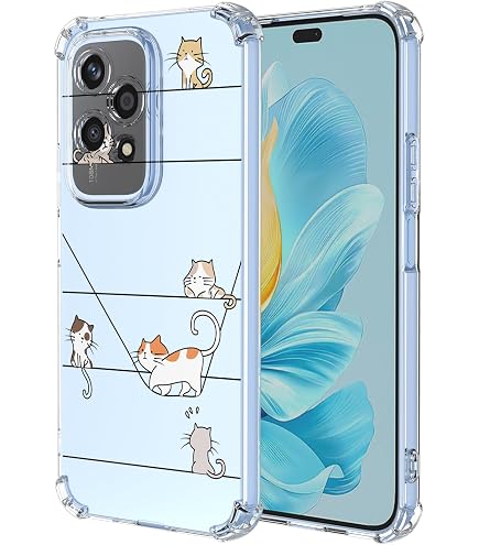 YUXING Silicone Cover per Honor 200 Pro 5G - Moda Modello Carino Custodia Design Sottile Slim Cover Antiurto, Antiscivolo Elegante, Protezione Totale (Floral,Green YUXING Silicone Cover per Honor 200 Pro 5G - Moda Modello Carino Custodia Design Sottile Slim Cover Antiurto, Antiscivolo Elegante, Protezione Totale (Floral,Green
