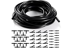 YIXISI 5m Scheibenwaschanlage Schlauch, Wischwasserschlauch Reparaturset, Automotive Schlauch, Isolierschlauch, Universal Scheibenwaschanlage Schlauch mit 45 Stücke Schlauchverbinder