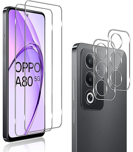 CUSTODIA BACK COVER CASE COLOR Per OPPO A80 5G PELLICOLA VETRO TEMPERATO - Foto 6