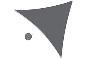 SUNNY GUARD Sun Shade Sail Triangle 3x3x3m Waterproof UV Block for Garden Outdoor Patio - Anthracite