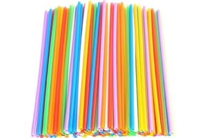 COREINT Reusable Plastic Straws 100 PCS
