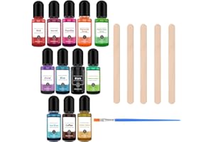 MXYZQDE 12 Stück Farbpigmente Für Gießpulver, Farbe Für Gießpulver Anzug, Gießpulver Farbe, Pigmente Für Gießpulver, Farbe Für Gips Gießpulver Für Liebhaber Der Malerei Farbkorrektur Und Gipsgraffitis