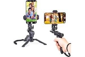 Zeadio Trépied stabilisateur pour téléphone portable, perche à selfie, support de table pour tous les smartphones