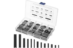 Bczhieulw Set di 550 Perni Elastici, Goupille di Sicurezza - Misure da M1.5 a M6, Fissaggi in Robusti per Vari Usi