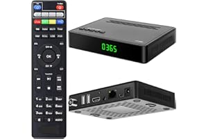 XEEYOUVISION Digital Terrestrial Decoder 2025 2026, Invisible H265 HEVC Main10 DVB-T2 Decoding up to Full HD 1080P, Receiver with RJ45 USB PVR Recorder Media Player Remote Control 2-in-1 LCN 12V