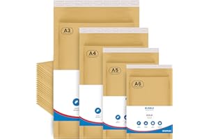 UK SUPPLIES LIMITED Padded Gold Bubble Envelopes (Pick Size & Qty) Peal & Seal Packaging Bags Bubble Mailers Postal Wrap Envelopes Parcel Mailers Ideal for Mailing Goods (Mix Pack - Pack of 100)