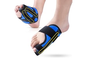 SYLONG Big Toe Splint for Women & Men, Broken Big Toe Support Brace for Fracture Fixation,Sports Sprains,Injuries, Adjustable Protector with 2 Aluminum Bars for Day & Night Use - Right