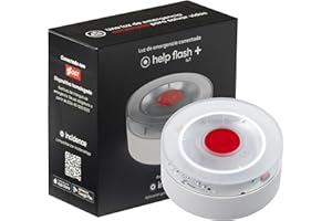 help flash IoT+, Luz de Emergencia V16 con Geolocalización y más de 290 candelas de potencia, Exigible a partir de 2026, Conectada con DGT 3.0, Señal V-16 para Coches, plan de datos incluido