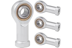 NAKUPENDA Pack of 4 Joint Head Bearings Spherical Bearing Internal Thread Self-Lubricating Joint Head Uniball Joint Bearing for Spherical Sliding Rod Ends (M12)