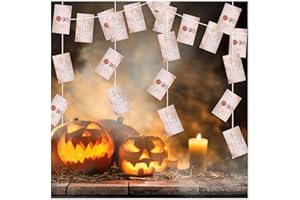 Creaher Hanging Banner 2Pack Floating Wizards Acceptance Letter Banners, Christmas Horror Banner Magic Wizards Welcome Decor for Birthday Christmas Halloween Decorations