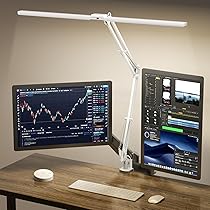 Lampada Da Scrivania LED Hapfish 24W - Doppia Testa Regolabile Con Telecomando | Illuminazione Ufficio - Foto 4
