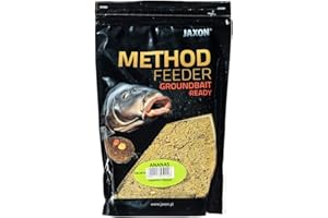 Jaxon Comida básica de pesca cebo Method Feeder Ready GROUNDBAIT 750 g (Ananas/FM-ZR16)