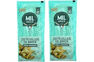 Mil Brick Feuilles de Brick Samosas 20 Sheets x 2