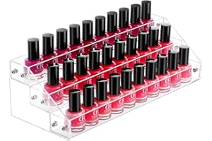 Benbilry Nagellack Organizer Nagelllack Ständer Nagellack Display Nagellack Regal Acryl Nagellack Aufbewahrung (3 Schichten)