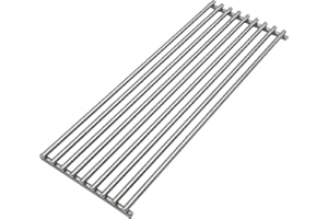Grillfürst Edelstahl Grillrost für Broil King Baron - pflegeleichtes Grillgitter mit 8 mm starken Streben, Ersatz Grillrost im Format 43,6 x 15,9 cm