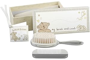 ARTIST UNKNOWN Button Corner Baby Brush & Comb Set