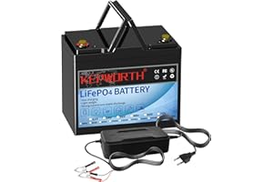 FLLYROWER Bluetooth 12V 40AH Lifepo4 Batterie mit Klasse A Zellen und BMS-Heizfunktion für Trolling Motor Solar RV Camping Support Serie und Parallel