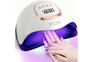 SUPERWSLING UV Lampe für Gelnägel 380W LED Nagellampe mit 81 Perlen Und 4 Timer, Nageltrockner für Gel mit Digitalem Display & Sensor, UV Lampe Nägel für Nagelstudio und Heimgebrauch, für Alle UV Gel Nagellack