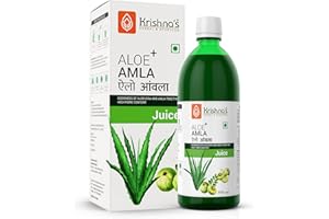 KRISHNA'S HERBAL & AYURVEDA Krishna's Aloe Vera Amla Mix Juice - 500 ml | A Perfect Mix for Healthy Body | For Healthy Hair, Skin, Digestion & Immunity