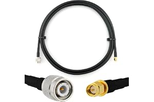 3m TNC Male till SMA Male koaxialkabel — HF-240 bar koppar koaxialkabel med låg förlust 50 ohm PE-jacka — för trådlösa LAN-en