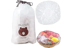 ZOOARTS Fresh Keeping Bags,100/200/300 Pcs Reusable Elastic Food Storage Covers,Plastic Sealing Elastic Stretch Bowl Lids,Universal Kitchen Wrap Seal Fresh Keeping Caps (100 Pcs)