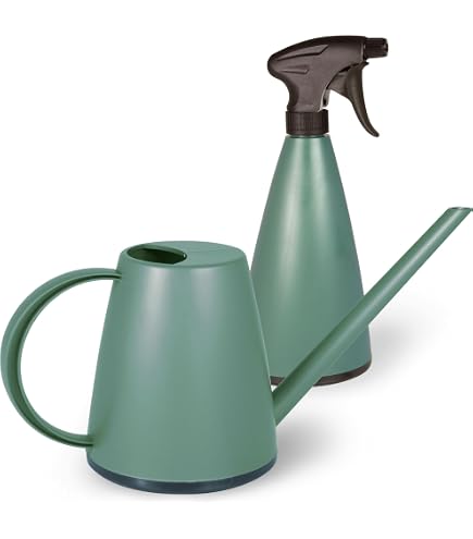 Innen-Gießkanne 1L Mit Langem Auslauf & Messskala – ABS-Blau, Für Sukkulenten & Zimmerpflanzen, Präzises Gießen Ohne Spritzer