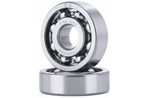 XiKe 2 pezzi 6200 C3 Cuscinetti a sfera 10x30x9mm Tipo Aperto e Acciaio al Cromo, Adatti per DIY, Moto, ATV, Cambio, Motore, CNC, Agricoltura, Ingegneria, Macchinari da Giardinaggio.