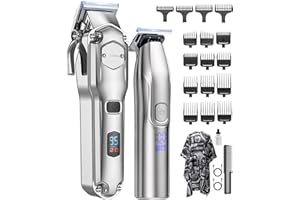 ‎JACK & ROSE Jack & Rose Haarschneidemaschine, Profi Haarschneider Kabellos & Wiederaufladbar, IPX7 Wasserdichte Präzisionstrimmer, Bartschneider, Friseur, Rasierer, Pflegeset für Herren