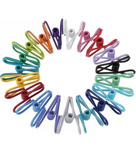 Mr. Pen - Lot De 18 Pinces à Frites, 5,1 Cm, Bleues, Avec