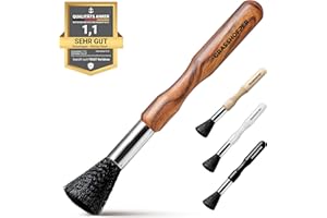 Barista Pinsel Naturborsten - Reinigungspinsel Für Kaffee Mühle & Siebträger