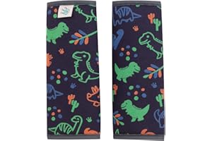 JYOKO KIDS Protector Arnes para Silla de Paseo, Compatible con Maxicosi (Happy dino, 20,5 x 21)