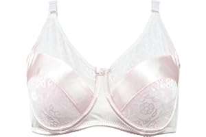 OMMITO Mastektomie-BH Prothesen Silikon-Brustformen Post-OP-BH Bügel-BH Damen Crossdresser, Schwarz, Beige, Rosa Weiß