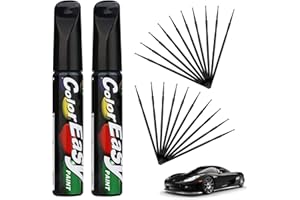 CUTIOLLY Pisak do lakieru samochodowego,Pióro do usuwania rys samochodowych, 2 sztuki, Fill Paint Automotive Car Paint Scratch Repair, farba do retuszu samochodu,kolor biały