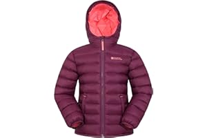 Mountain Warehouse Seasons Steppjacke für Kinder - Ultraleichte, warme, wasserdichte Steppjacke. Jungen & Mädchen Winterjacke mit Kapuze & Reißverschluss